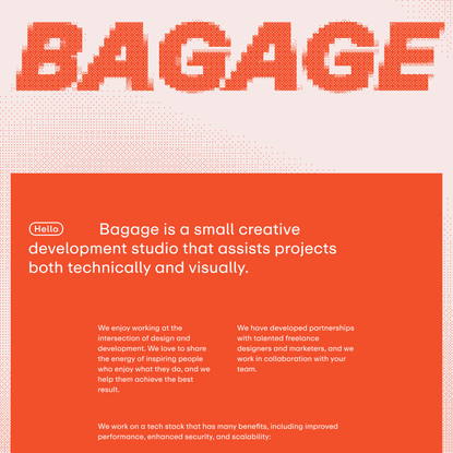 Bagage — Creative development studio