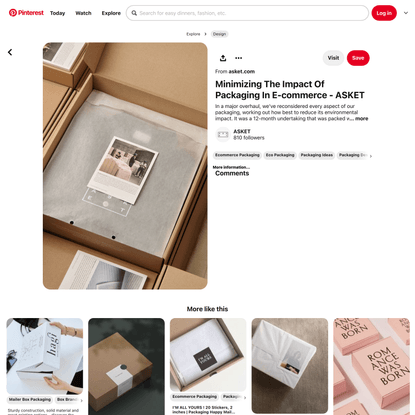 Minimizing The Impact Of Packaging In E-commerce - ASKET | Luxury branding design, Packaging design, Packaging