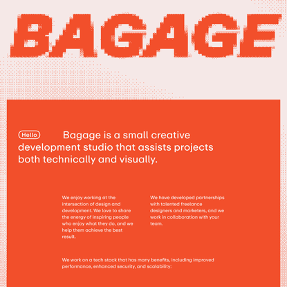 Bagage — Creative development studio