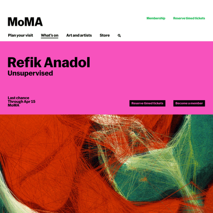 Refik Anadol: Unsupervised | MoMA 