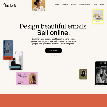 Flodesk | Design emails people love to open. Sell online.
