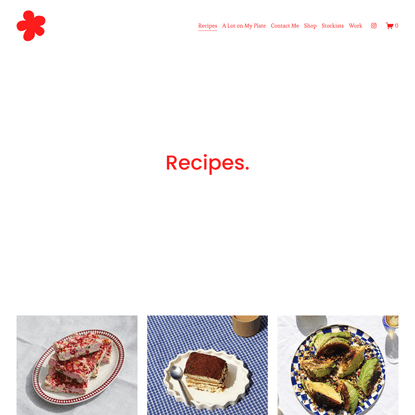 Recipes — Some Things I Like to Cook