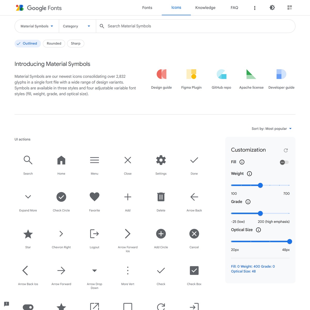 Material Symbols and Icons - Google Fonts — Are.na