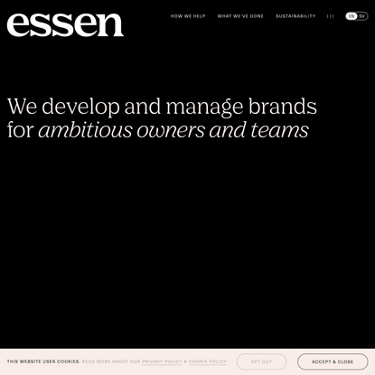 Essen | We develop and manage brands for ambitious owners and teams