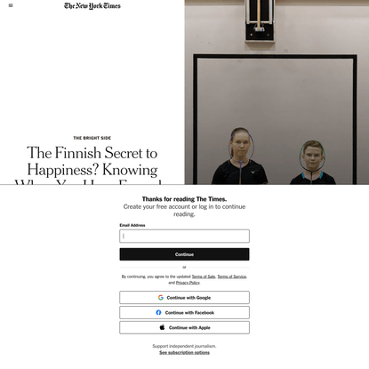 The Finnish Secret to Happiness? Knowing When You Have Enough.