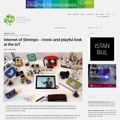Internet of Shrimps - Ironic and playful look at the IoT