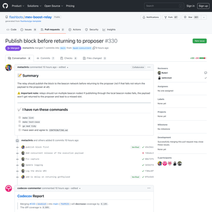 Publish block before returning to proposer by metachris · Pull Request #330 · flashbots/mev-boost-relay