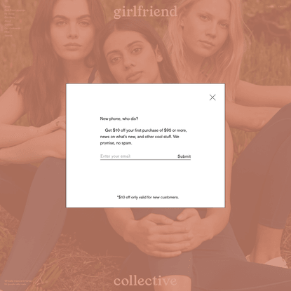 Girlfriend Collective; more than clothes for women who care.