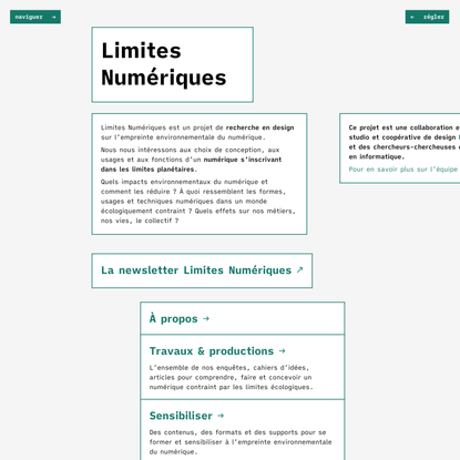 Limites numériques