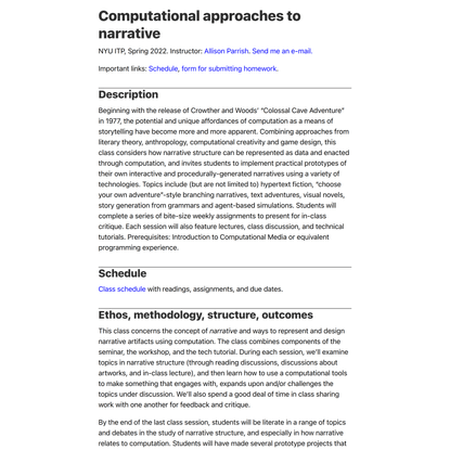 Computational approaches to narrative: Computational Approaches to Narrative