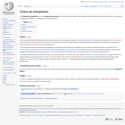 Clubes de trabajadores - Wikipedia, la enciclopedia libre