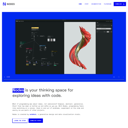 Nodes – a new way to create with code | https://nodes.io