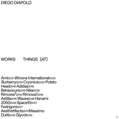 Works — Diego Diapolo