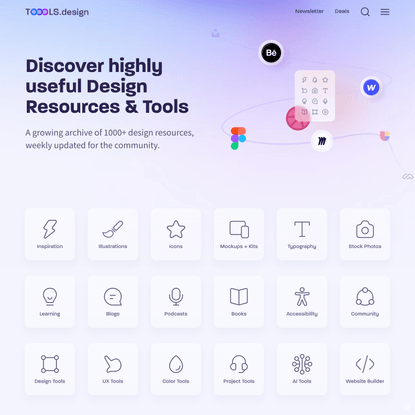 Toools.design – An archive of 1000+ Design Resources