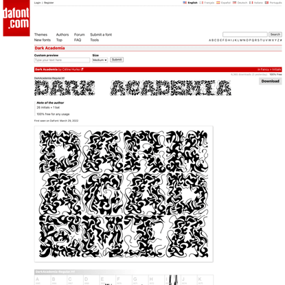 Dark Academia Font | dafont.com