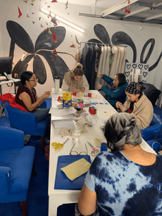 Roberta’s first beadwork class