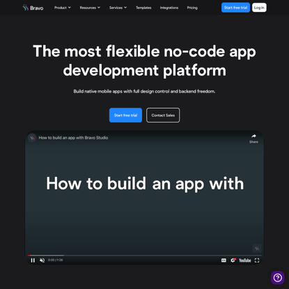 No code app builder | Bravo Studio