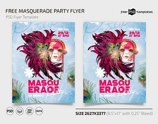 Free Masquerade Party Template