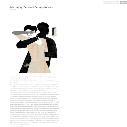 Keith Negley: Part man / Part negative space