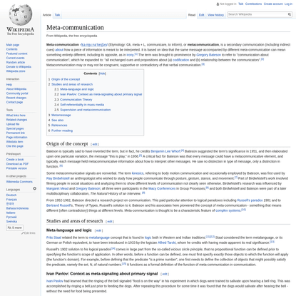 Meta-communication - Wikipedia