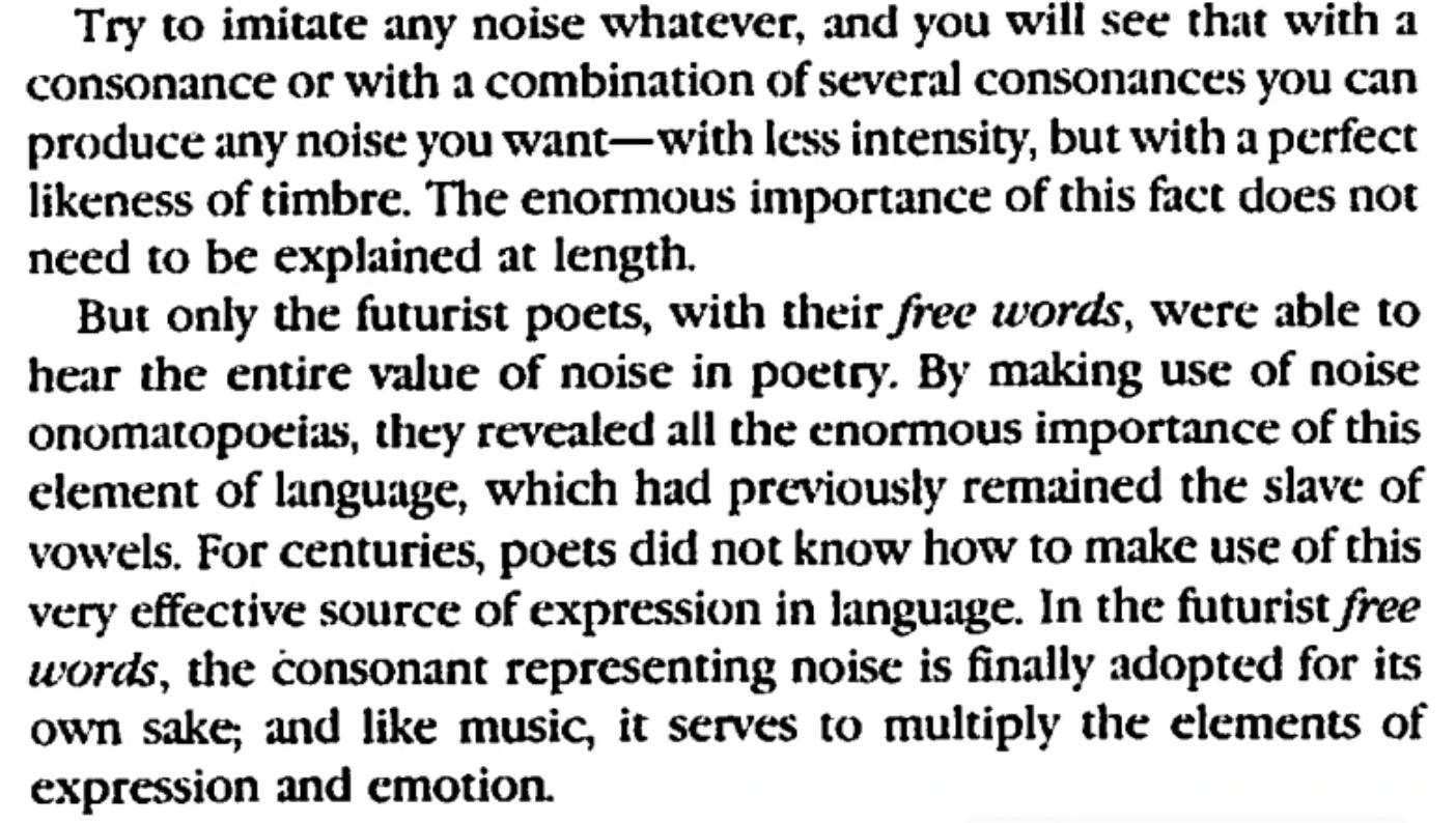 noise of language
