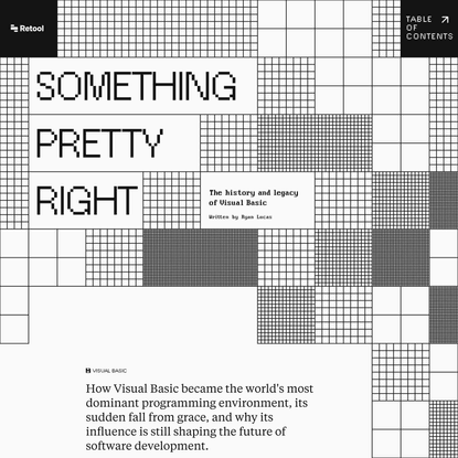Something Pretty Right: A History of Visual Basic | Retool