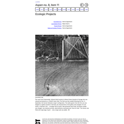 Aspen no. 8, item 11: Ecologic Projects