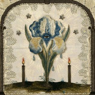 “The Blue Iris”, from Andrea Zanatelli’s embroidery series