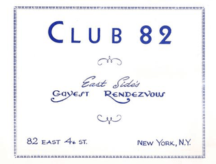 Club 82, NYC