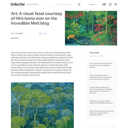 Art: A visual feast courtesy of Hirō Isono over on the incredible Melt blog