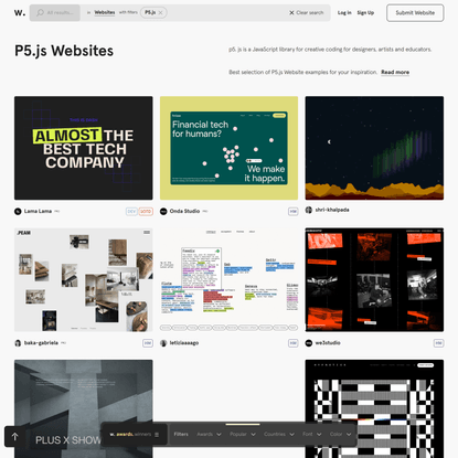 Best P5.js Websites | Web Design Inspiration