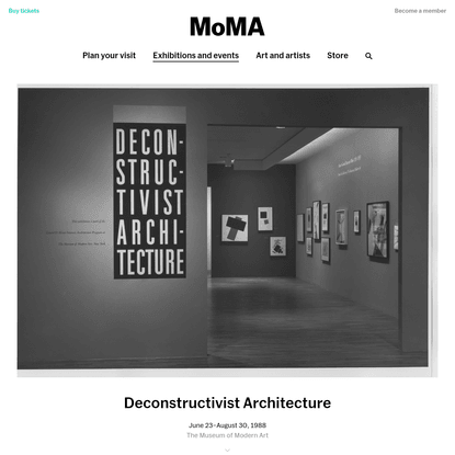 Deconstructivist Architecture | MoMA