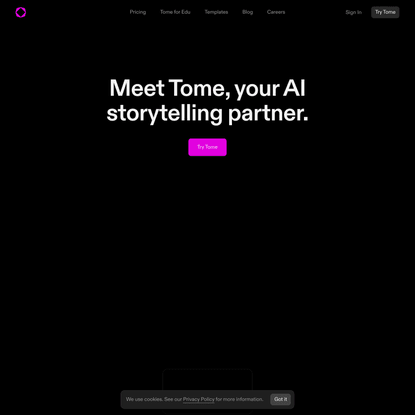 Tome - The AI-powered storytelling format