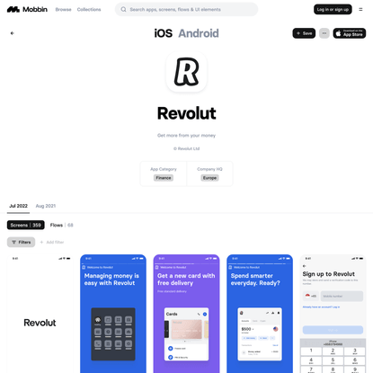 Revolut iOS | Mobbin - The world’s largest mobile &amp; web app design reference library