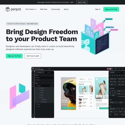 Penpot - Bring Design Freedom to your Product Team