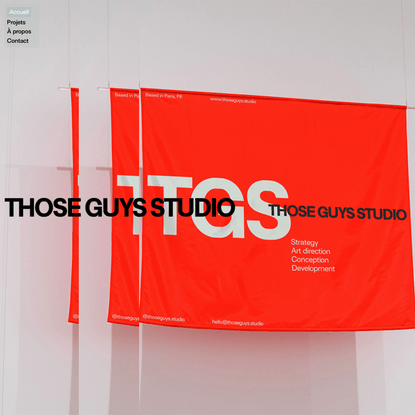 Those Guys Studio - We bring art direction to innovation