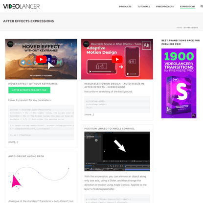 Expressions – VIDEOLANCER