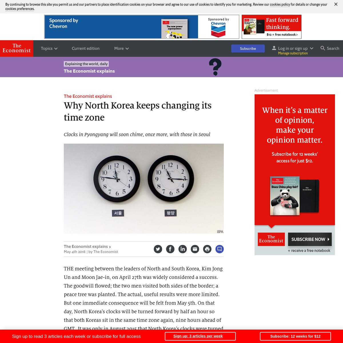 Why North Korea keeps changing its time zone — Are.na