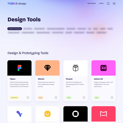 100+ Top Design Tools for Creatives - Toools.design