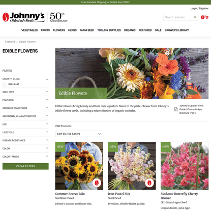 Edible Flower Seeds | Johnny's Selected Seeds