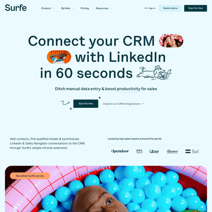 SURFE - Connect your CRM with LinkedIn in 60 seconds