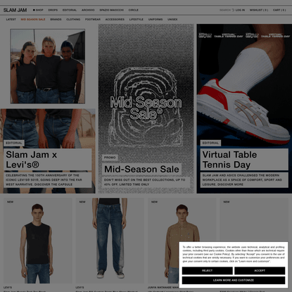 Slam Jam - Clothing and Attitude for the Global Underground