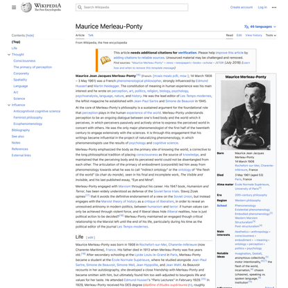 Maurice Merleau-Ponty - Wikipedia