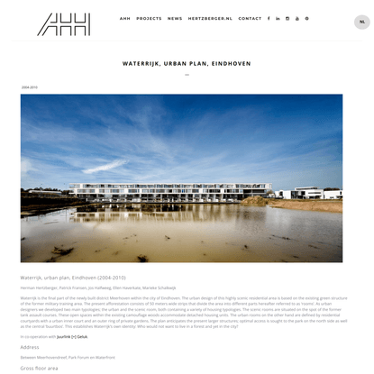 AHH - Waterrijk, urban plan, Eindhoven