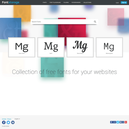 Collection of free fonts for your websites.