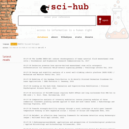 Sci-Hub: access to information is a human right