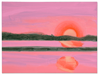 Nicole Wittenberg (American, 1979), Sunset 13, 2022. Oil on canvas, 18 x 24 in.