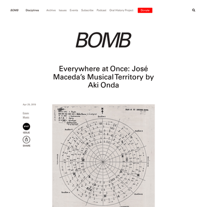 BOMB Magazine | Everywhere at Once: José Maceda’s Musical Territory