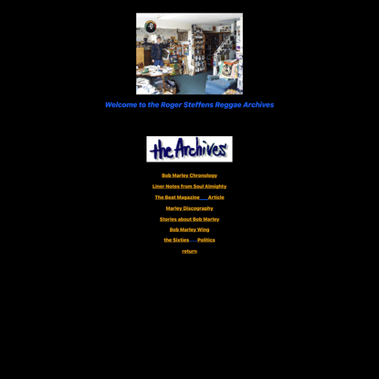 Rover Steffens Reggae Archives