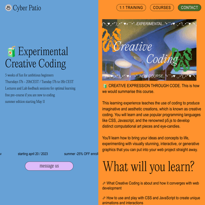 Experimental Creative Coding